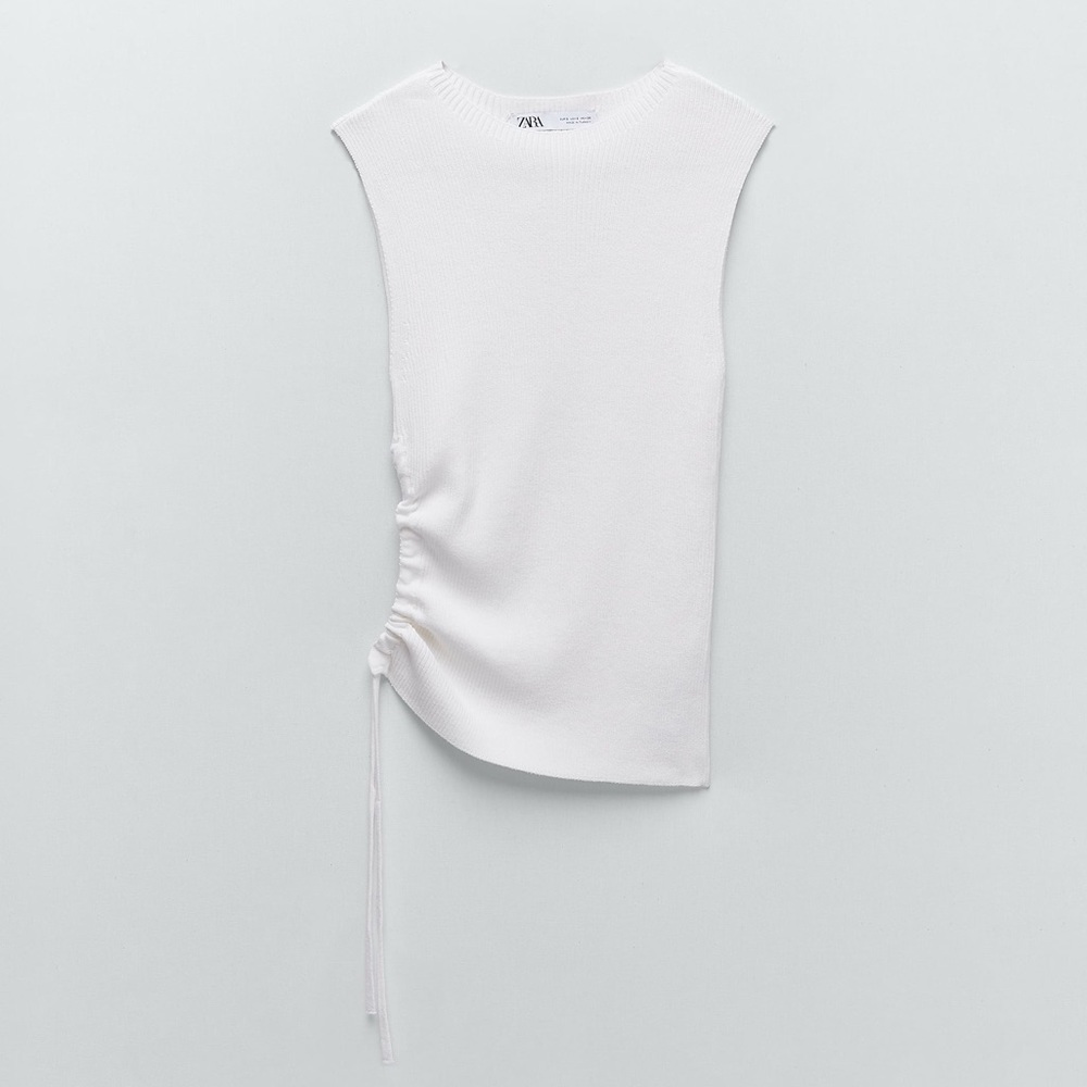 ZARA Cut Out Knit Top